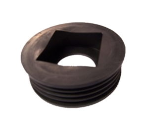 D96 - Universal Rubber Rainwater Adaptor Connect Rainwater Round & Square Pipe to 110mm Drainage