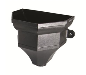 RH4 -  UPVC 'Cast Iron Style' Faceted Hopper c/w Fixing Lugs, Size 305 x 215 x 260mm